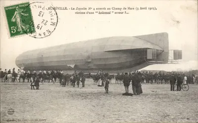 Zeppelin N° 4 no Campo de Mars — Eunéville — Chiché Henry