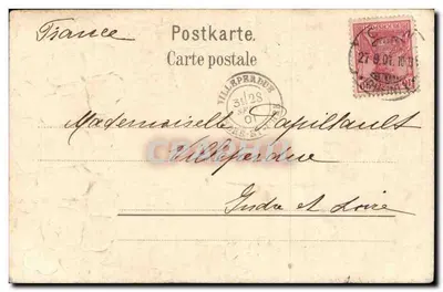 Köln, Deutscher Ring — Ansicht des Rheins und der Kathedrale — Verlag Ed. Hölzermann, Köln — Rückseite