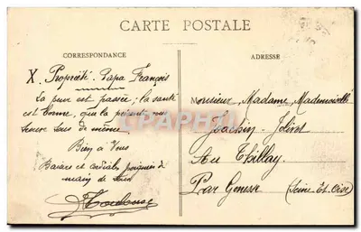 Troyes tijdens de overstroming — 22 januari 1910 — Rue des Tauxelles — Suzaloe-Grimon, uitgever — Achterkant