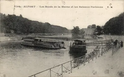 Alfort — As margens da Marne e os Bateaux Parisiens — F. M. n° 5192