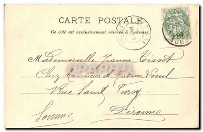 Albert (Somme) — Basilique de Notre-Dame de Brebières — Procession de l'Inauguration de la Statue du Dôme. — Piot & Souillard Péronne. — Verso