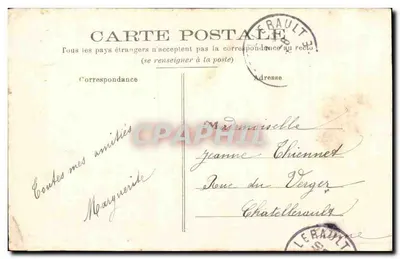 Mamers — Praça Carnot (parte alta) — Foto J. B., Le Mans — Verso