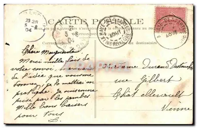 Szkoła przygotowawcza do Szkoły Centralnej — Egzamin maturalny z nauk ścisłych — Rok 1904 — Drukarnia Lassèdi, Châlons-sur-Marne — Rewers