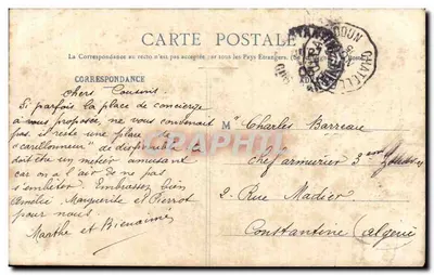 O Carilhoneiro — Canção de Béranger — Fototipo A. Bergeret & Cie, Nancy — Verso
