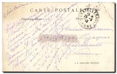 BRY-sur-MARNE — As margens do Meere e o Caminho de Tração — J. A. photo-édit. Vincennes, n° 655 — Verso