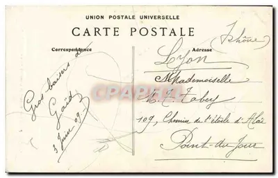 Mulher em traje de Bretanha — Quimper — Coleção Yillard, Quimper — Verso
