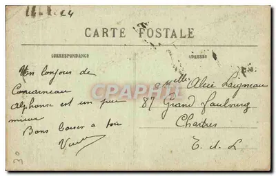 Concarneau — Artisane — Estudo das Luvas de Bretanha — Coleção Vulliard, Quimper — Verso