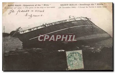 Сен-Мало — Спасение "Хильды" — 19 ноября 1905 — Издатель не указан