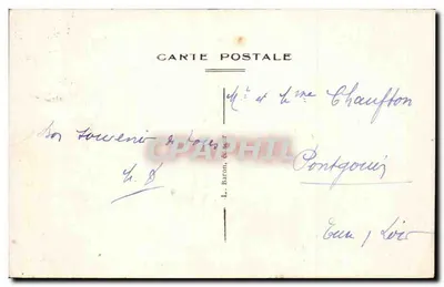Campo de La Courtine (Creuse) — Bairro da Ganne e vista Geral — L. Baron, editor — Verso