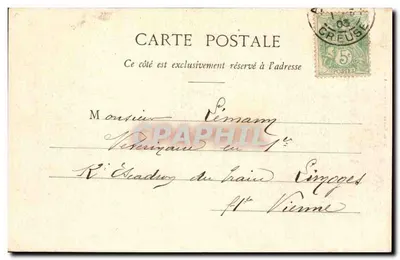 Aubusson (Creuse) — Ogólny widok — A. de Nussac, wydawca, Gouëret — Rewers
