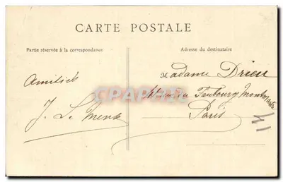 Angoulême — Statua del Dottor Bouilland — B. F., Parigi — Verso