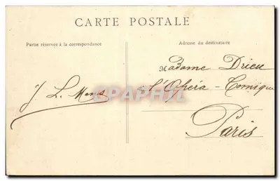 Angoulême — Pomnik Carnota (Verlet, rzeźbiarz) — B.F. Paris — Rewers