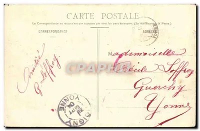 Camp de Mailly — A Popote na Carneira Militar — Livraria Militar Guérin, Mameuvelon — Verso