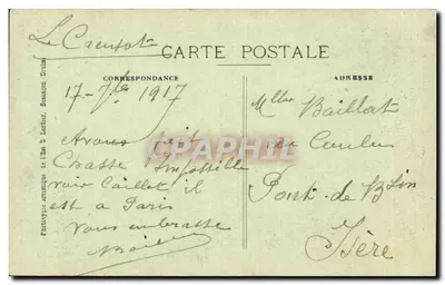Le Creusot — Zakłady Schneider — Wysokie piecach — Rewers