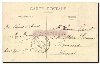 École de Pont du 3e Génie — Chargement des Bateaux sur les haquets — B. D., Roubaix — Verso