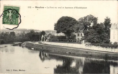 Meulan - O Forte abaixo e alturas de Hardricourt — Edit. J. Klein, Meulan — n° 112