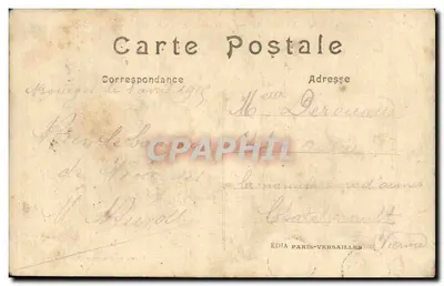 Senlis — Zniszczenia wojny 1914 — rue de la République — wydawca Édita Paris-Versailles — Rewers