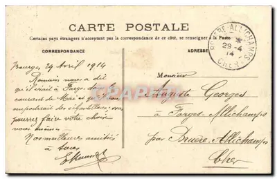 Bourges - Pirotecnia - Saída dos Operários — Th.G. — Verso