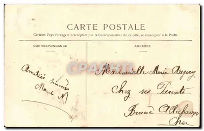 Montluçon — Velha Cidade — Editor Desconhecido — Verso