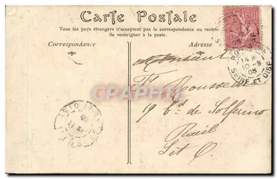 Pontoise — Rzeka Oise na Wyspie Saint-Martin — ND Phot, n°162 — Rewers