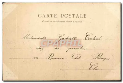 Bourges - Le Château de Jacques Cœur — J. Roucquier & Cie — Verso