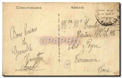 Grenoble — O Desvio do Isère e o Casco de Néron — LL — Verso
