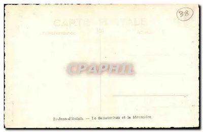 St-Jean-d'Aulph — Sanatorium i Moussière — Rewers