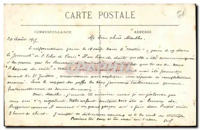 Chalons-sur-Marne — Porte Sainte-Croix — J. Bourgogne Éditeur. Château Thierry — Verso