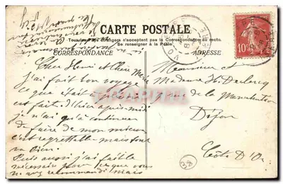 Grenoble e a Cadeia dos Alpes — Efeito de noite — E.R. — Verso