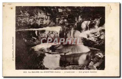 La Balme-les-Grottes (Isère) — O interior — Os grandes lagos — A. Gauthier, foto, Oyonnax, n°811