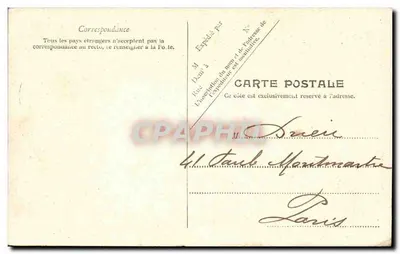 Dieppe — ogólne widok z kościoła św. Jakuba — wydawca nieznany — Rewers