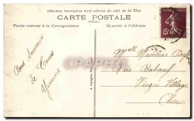 Tours (Indre-et-Loire) — Avenue de Grammont — A. P. — Rewers