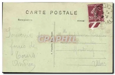 Tours (Indre-et-Loire) — Stacja — A.P. Stacja Pociągowa — Rewers