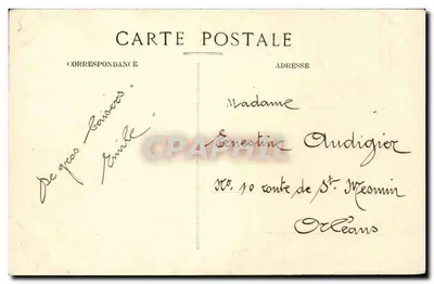 Orléans — Jeanne d'Arc, autorstwa Goy — Wyd. H.C. n°522 — Rewers