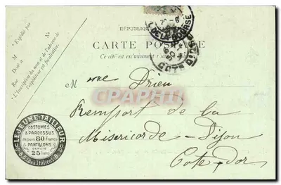 Castelo de Chantilly — O Castelo visto do Parque — LL. — Editor LL. — N° 10 — Verso
