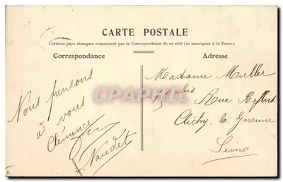 Beauvais — Vista interna do Palácio de Justiça — editor desconhecido, n° 10 — Verso