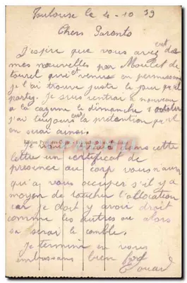 Toulouse - A rua de Alsácia-Lorena (visão aérea) — editor LF, n° 91 — Verso