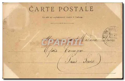 Bilhete postal antigo — Environs de Dijon Notre Dame d'Etang a Velars sur Ouche — Verso