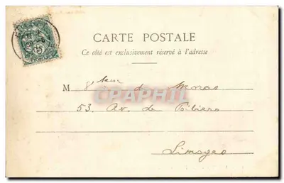 Guéret (Creuse) — Hotel Tournyol lub Tournoël z XVII wieku, zwany zamkiem hrabiów z Marche — A. J. Nusser & Cie, n° 208 — Rewers