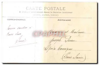 Dijon - Katedra Notre-Dame — widok fasady i dzwonnicy, wydawca G. L. n° 1909 — Rewers