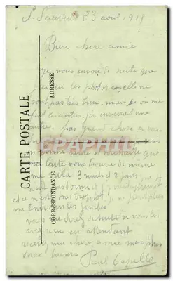 Arras — Fonte Netuno — Paul Capelle — Verso