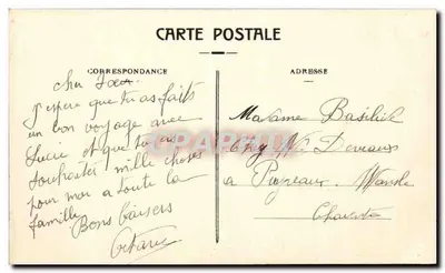 Bordeaux — O Parque Bordelais, a Entrada — Editor: C. D. G. (impressor) — Verso