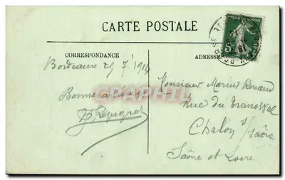 Bordeaux — A Porta do Palácio — LL. n°159 — Verso