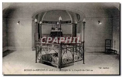 Boissy-la-Rivière (S.-et-O) — A Cripta da Capela do Castelo — Ed. Jardileet