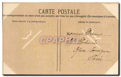 Bordeaux15 — Porta d'Aquitania — Edizione Photo-Postal — Verso