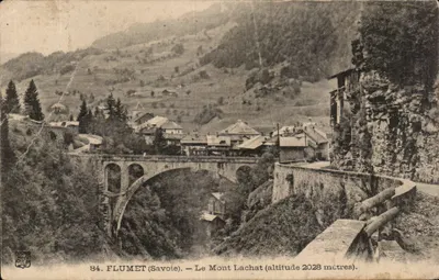 Flumet (Savoie) — O Monte Lachat (altitude 2028 metros) — editor desconhecido, n° 84
