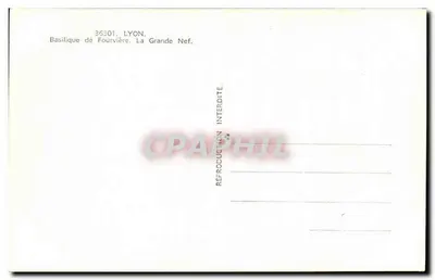 Bazylika Fourvière — Wielka Nef — n°36301 — Rewers