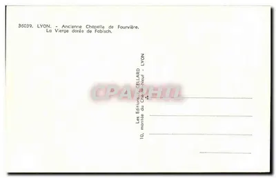 Lyon — Stara Kaplica Fourvière — Złota Panna Fabisch — Wydawnictwo Chemin-Neuf — Rewers