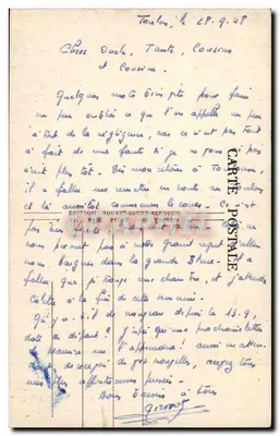 Toulon — widok panoramiczny — Wydawnictwo Bouvet-Soud-Bernoud — Rewers