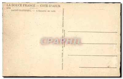 Saint-Raphaël — Flota w przyluźnie — Wydawnictwo Sztuki Yvon, Paryż — Rewers